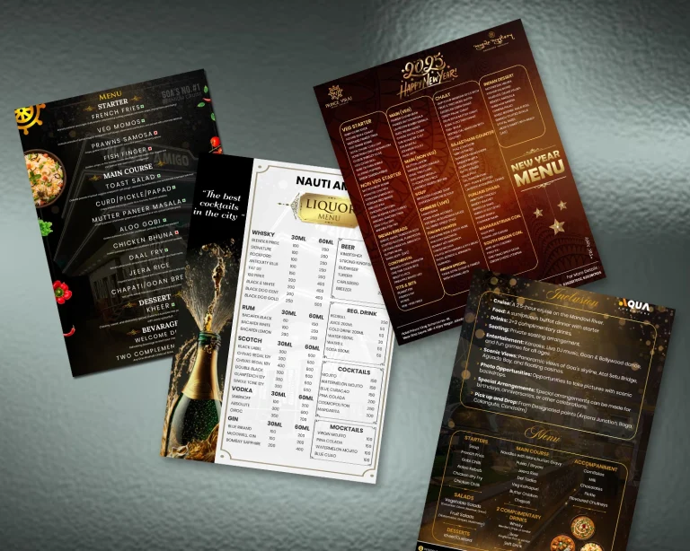 Menu Book Design